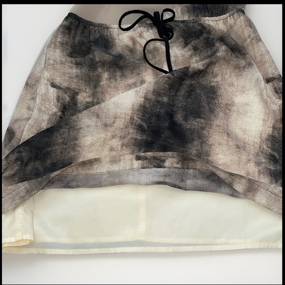 Forever21 Contemporary Black & Cream Tie Dye/Ombre Sleeveless Dress Size Small - Picture 5 of 13